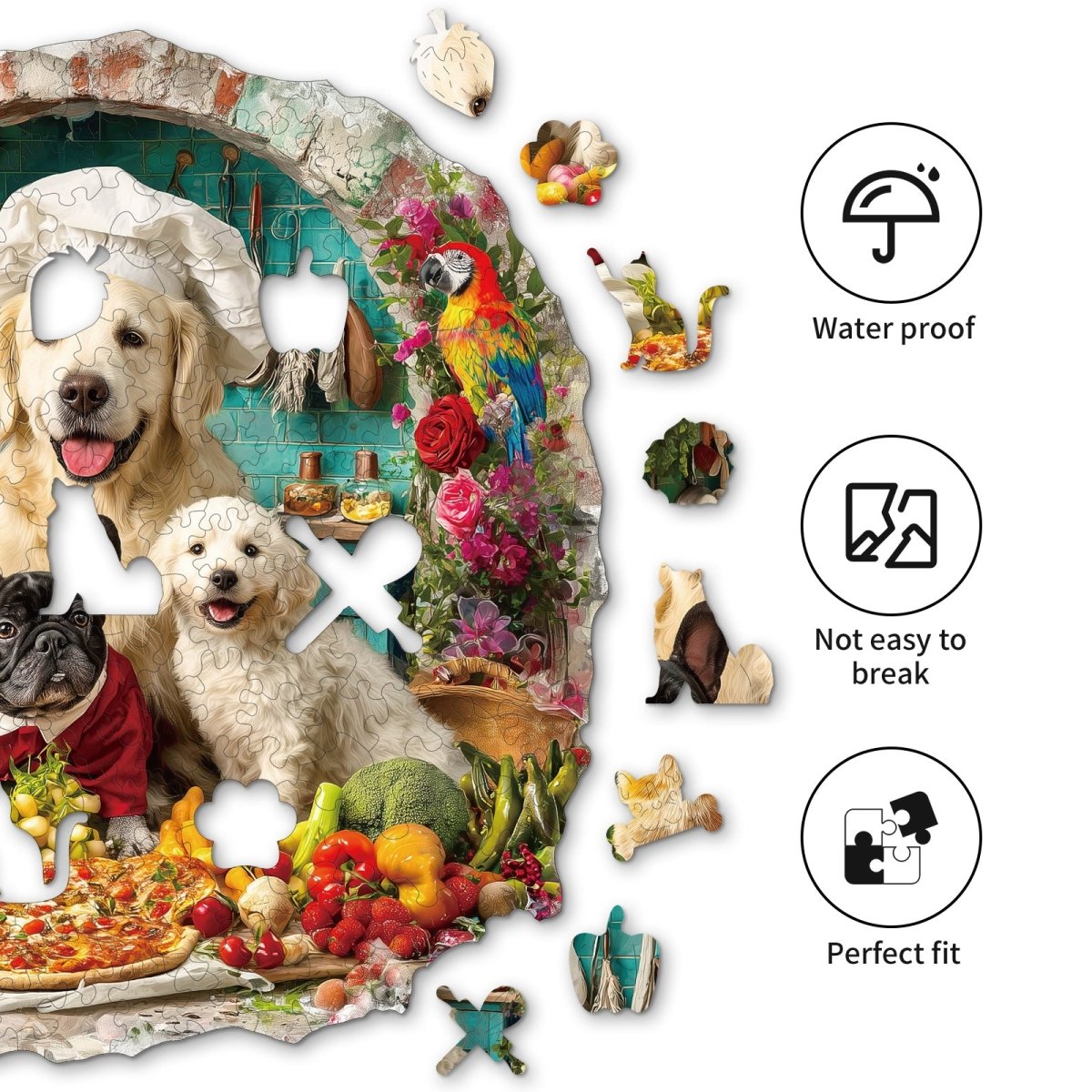 kaayee-cat-dog-kitchen-holzpuzzle-small-pocket-escape image 2