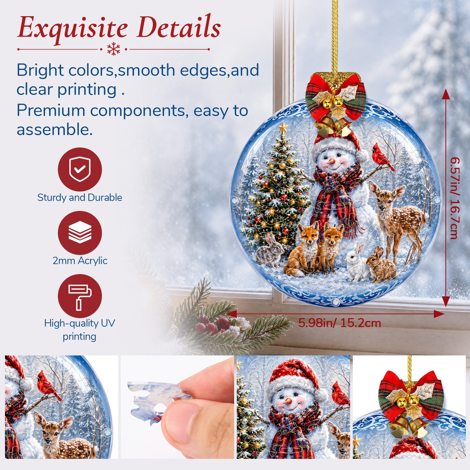 kaayee-snowman-woodland-suncatcher-mini-15-cm-fensterbild image 6