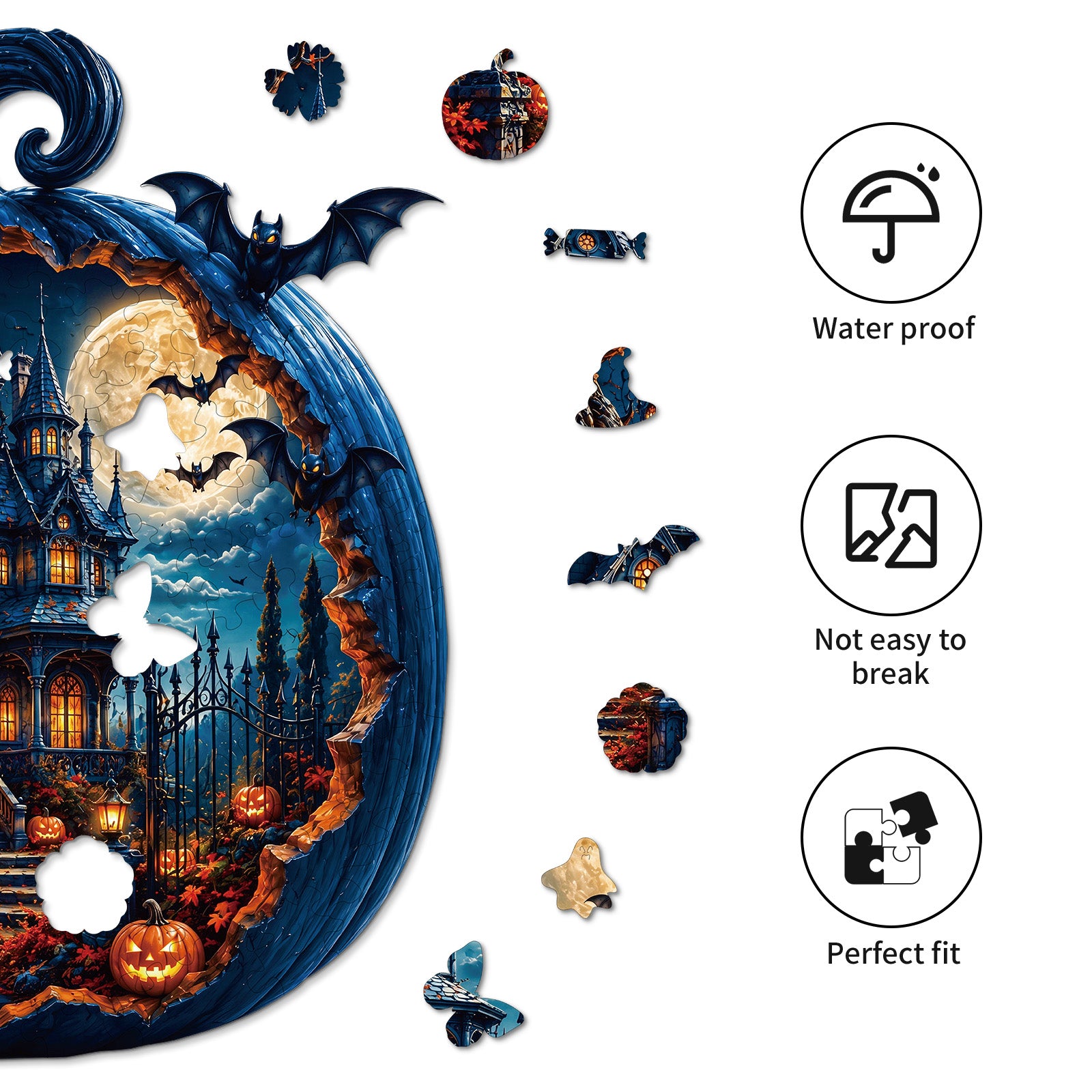 kaayee-wooden-puzzle-moonlit-pumpkin-manor-holzpuzzle-medium image 2