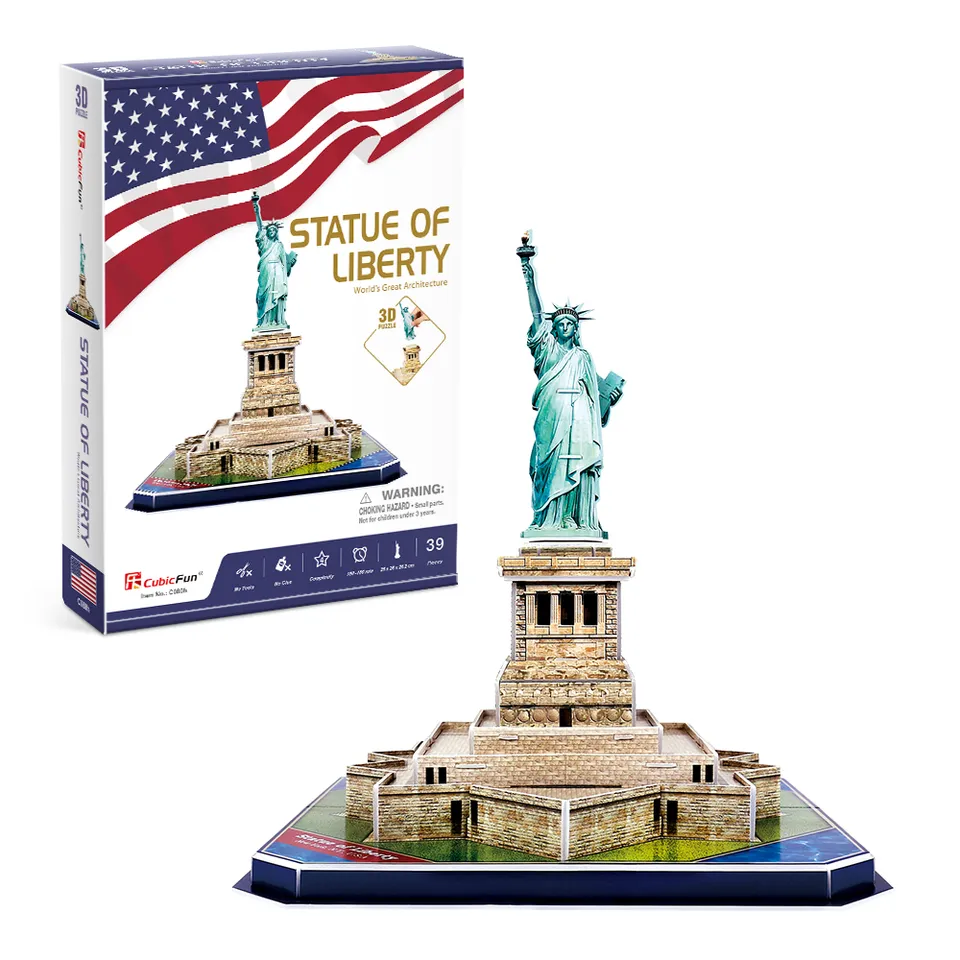 cubicfun-architecture-c080h-freiheitsstatue-3d-puzzle-new-york image 1
