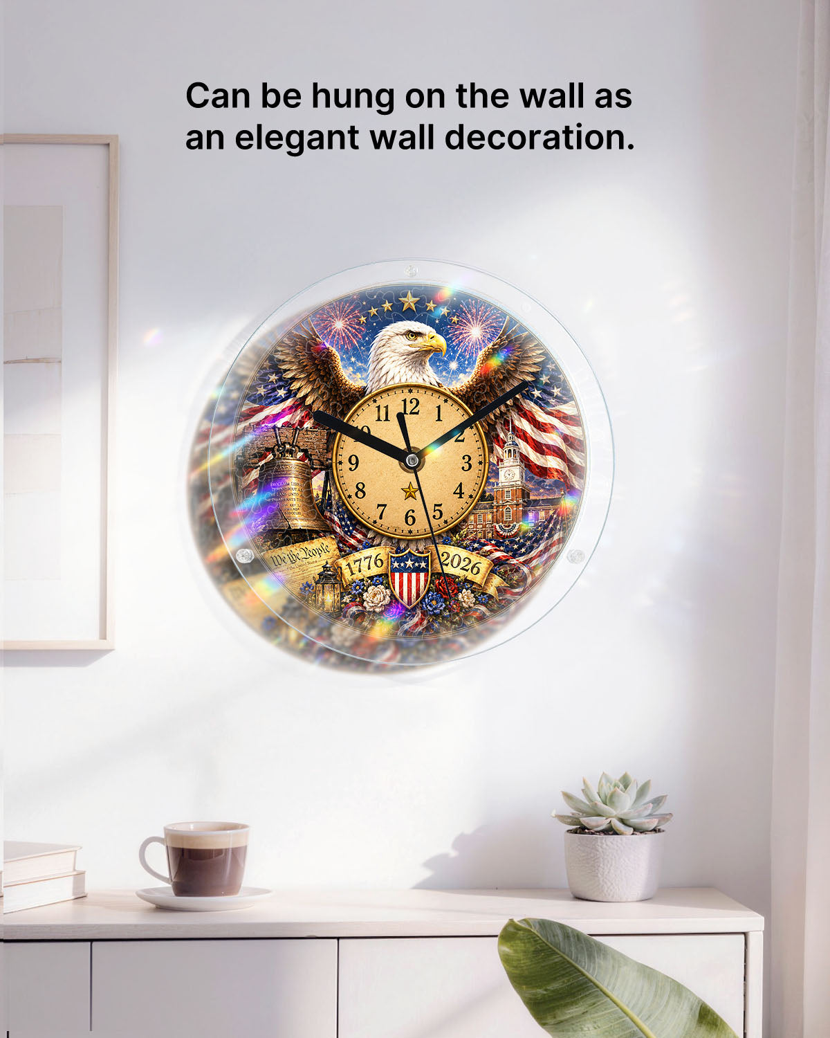 kaayee-clock-kit-ode-to-the-free-eagle-wanduhr-acryl-regular image 5
