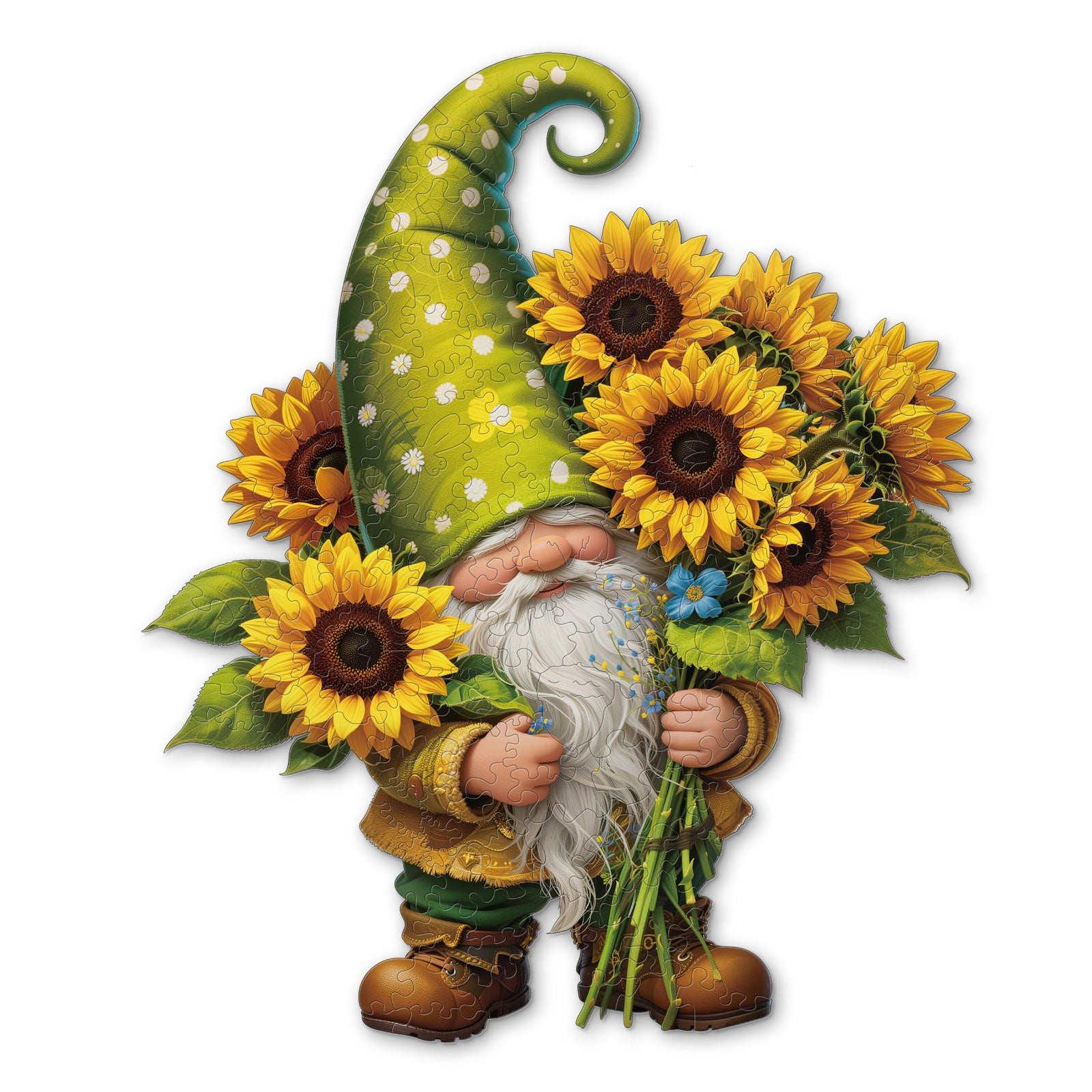 kaayee-wooden-puzzle-holzpuzzle-sunflower-gnom-medium image 1