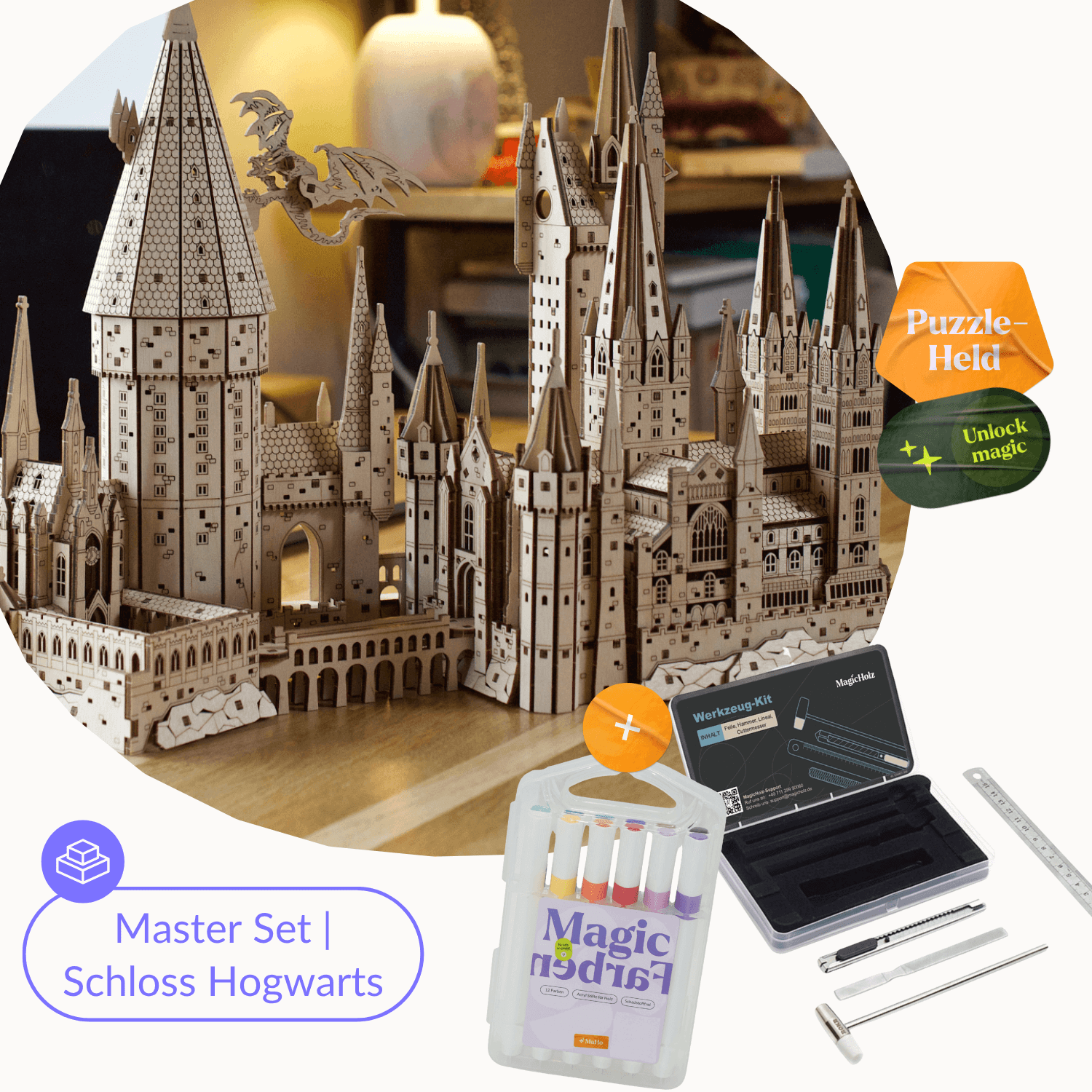 magicholz-hogwarts-starter-kit-holzbausatz-mit-werkzeug image 3