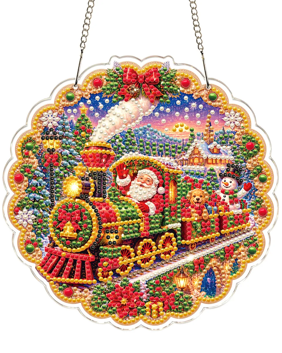 kaayee-suncatcher-puzzle-christmas-train-sonnenf-nger-20-cm image 1