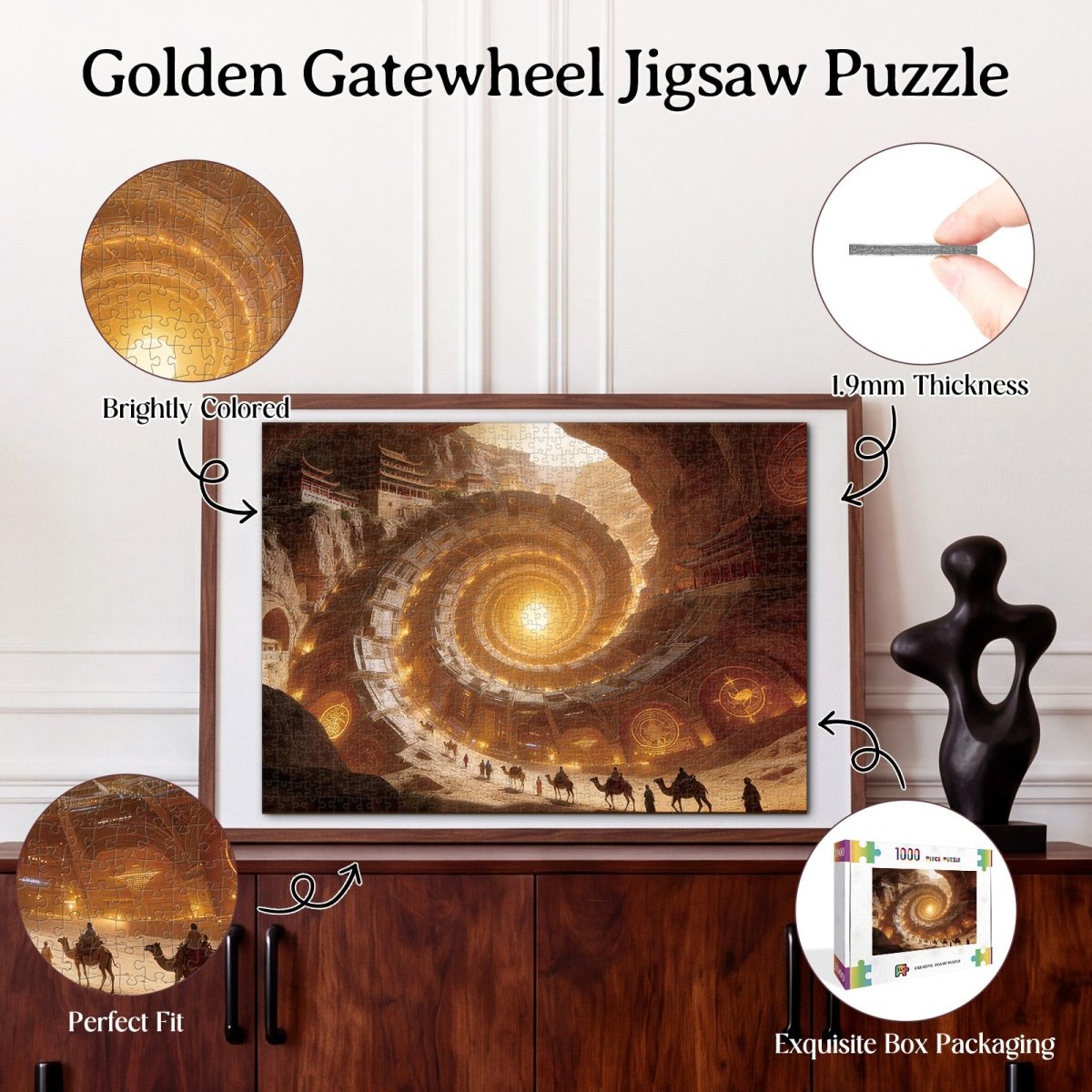 kaayee-cardboard-puzzle-golden-gatewheel-1000-teile-puzzle-standard image 3