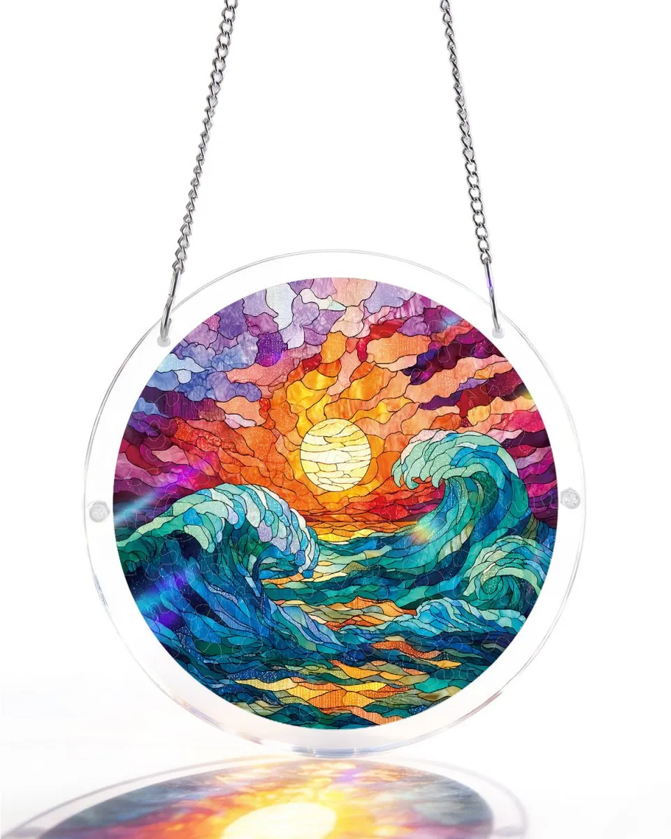 kaayee-suncatcher-golden-tide-fensterbild-small-acryl image 1