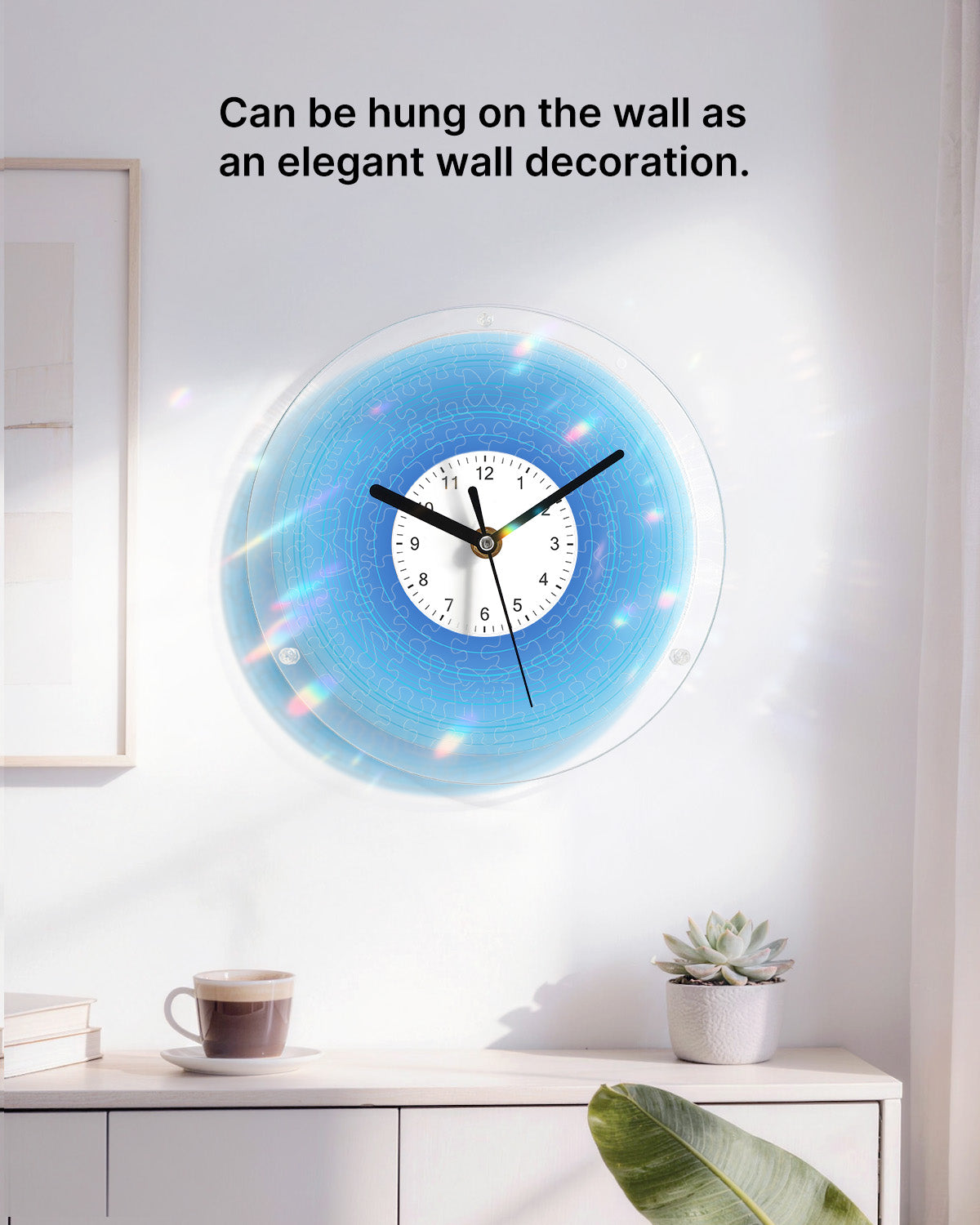 kaayee-clock-kit-gradient-blue-acryluhr-regular-size-blau image 4