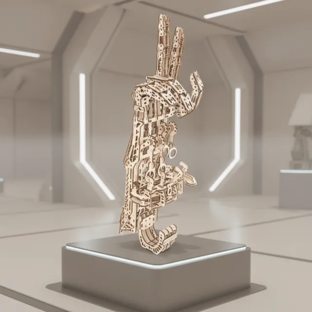 magicholz-cyberhand-mechanischer-bausatz-holz-beweglich image 1