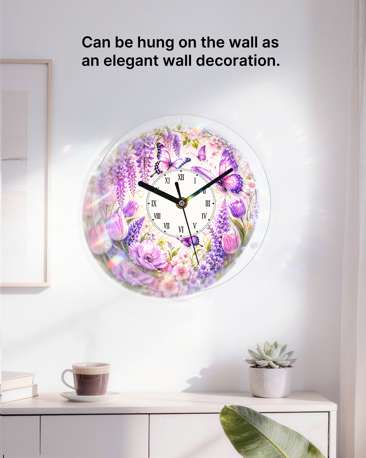 kaayee-clock-kit-wisteria-butterfly-acryluhr-regular-size image 4