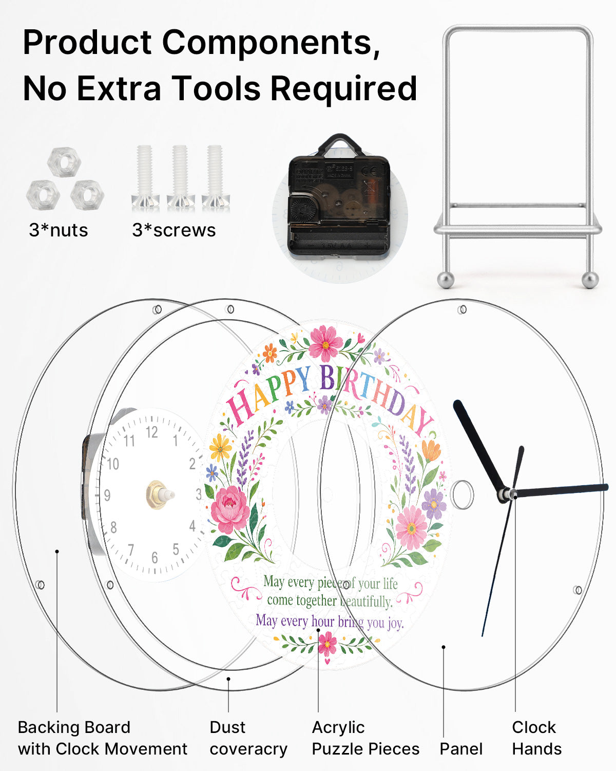 kaayee-clock-kit-diy-acryl-puzzle-uhr-geburtstag-regular-size image 6