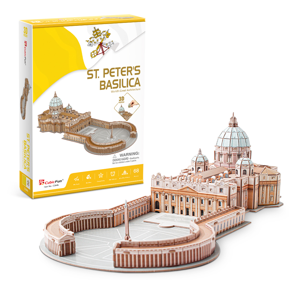 cubicfun-architecture-advanced-c244h-petersdom-3d-puzzle image 1