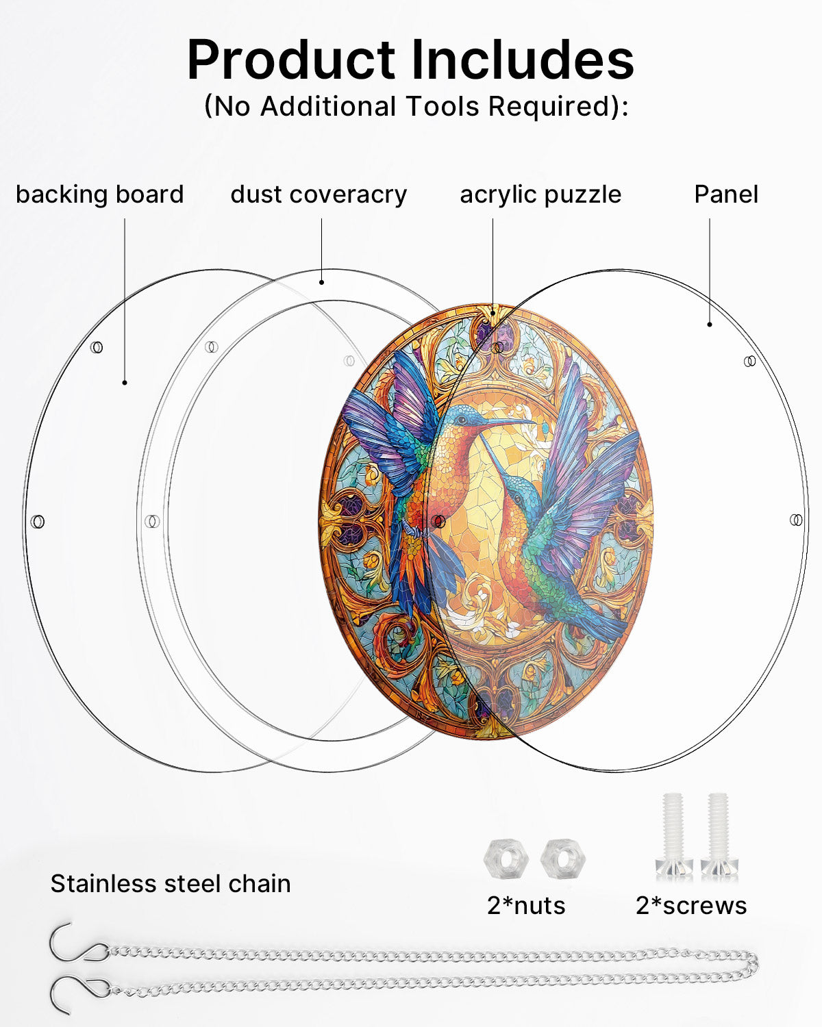 kaayee-twin-wings-radiance-suncatcher-puzzle-medium-acryl image 6