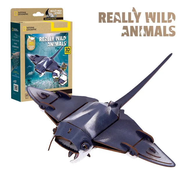 cubicfun-wild-animals-ds1178h-manta-rays-3d-puzzle image 1