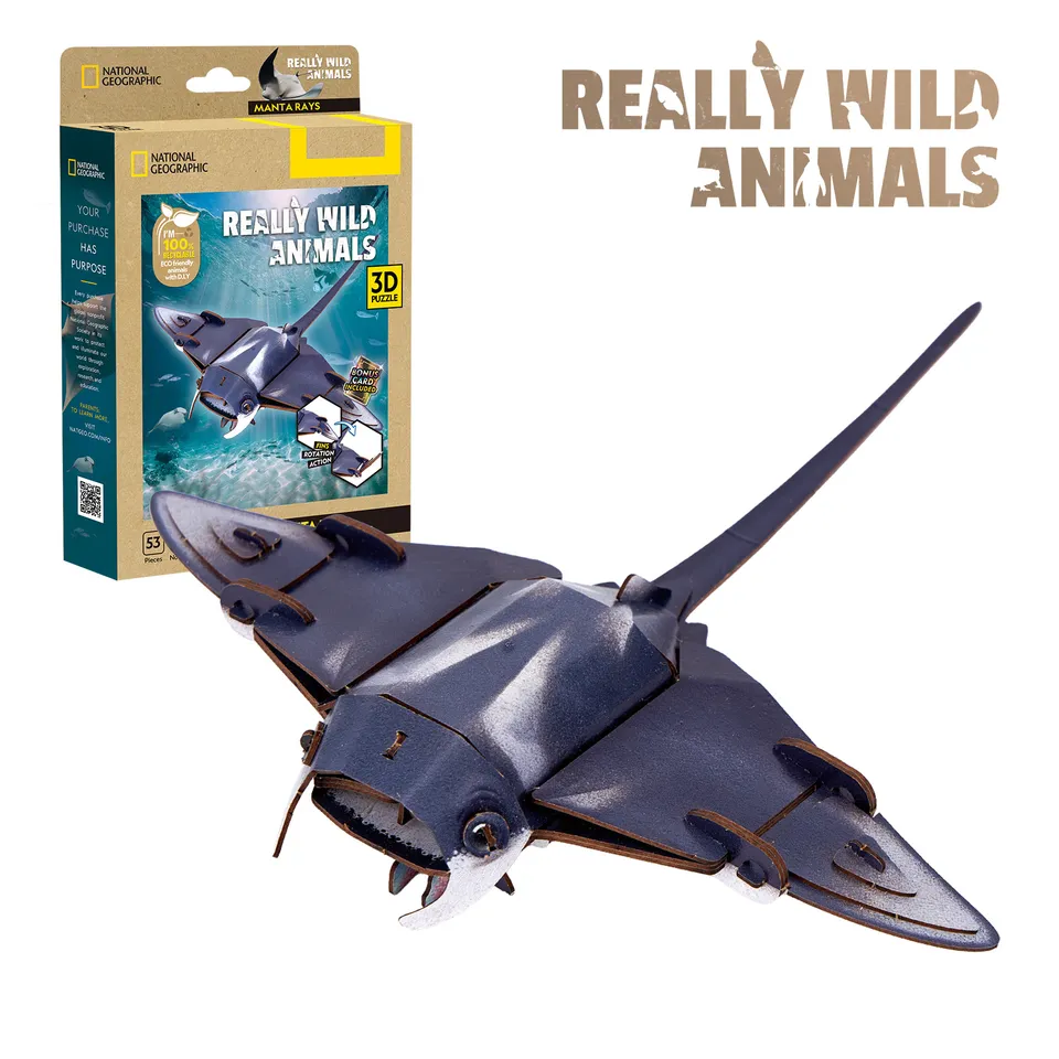 cubicfun-wild-animals-ds1178h-manta-rays-3d-puzzle image 1