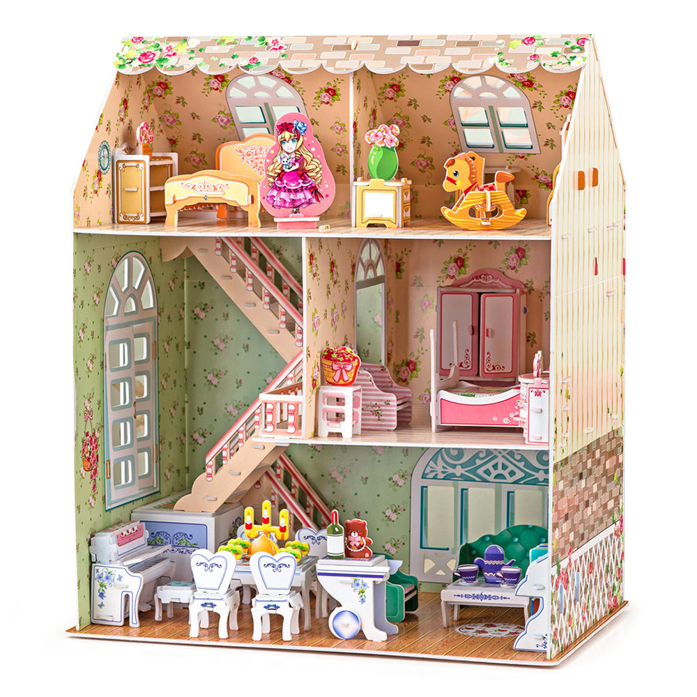 cubicfun-dollhouse-p645h-dreamy-dollhouse-3d-puzzle-puppenhaus image 2
