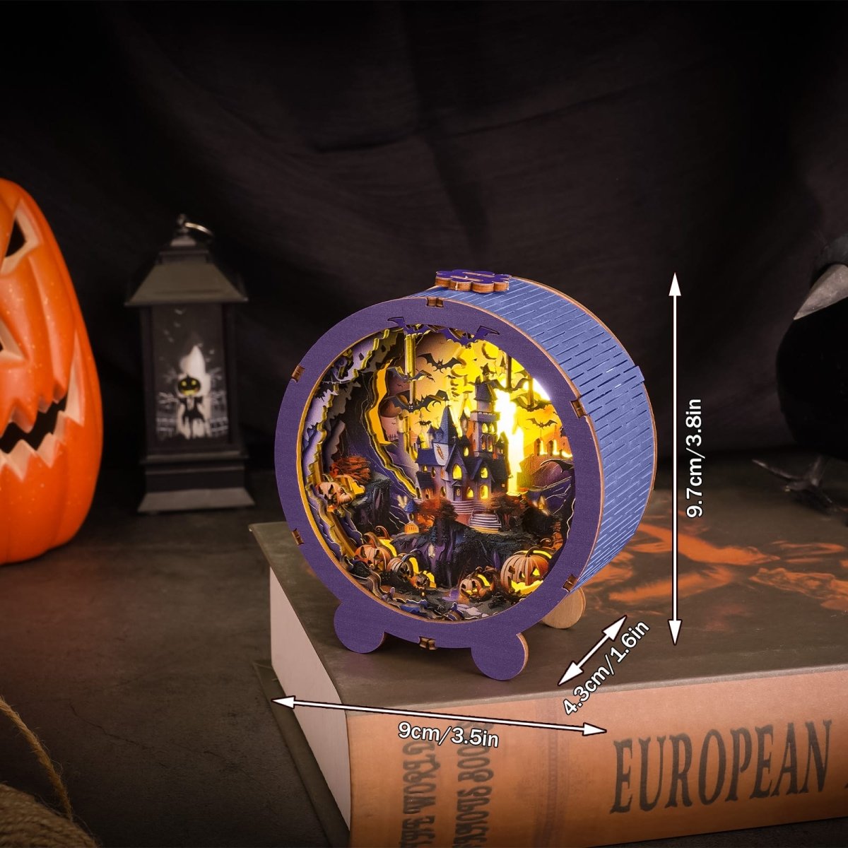kaayee-night-light-halloween-castle-3d-holzpuzzle-nachtlicht image 4