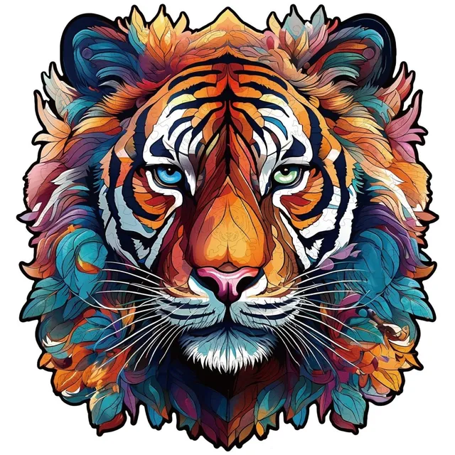 kaayee-wooden-puzzle-tough-tiger-holzpuzzle-medium image 1