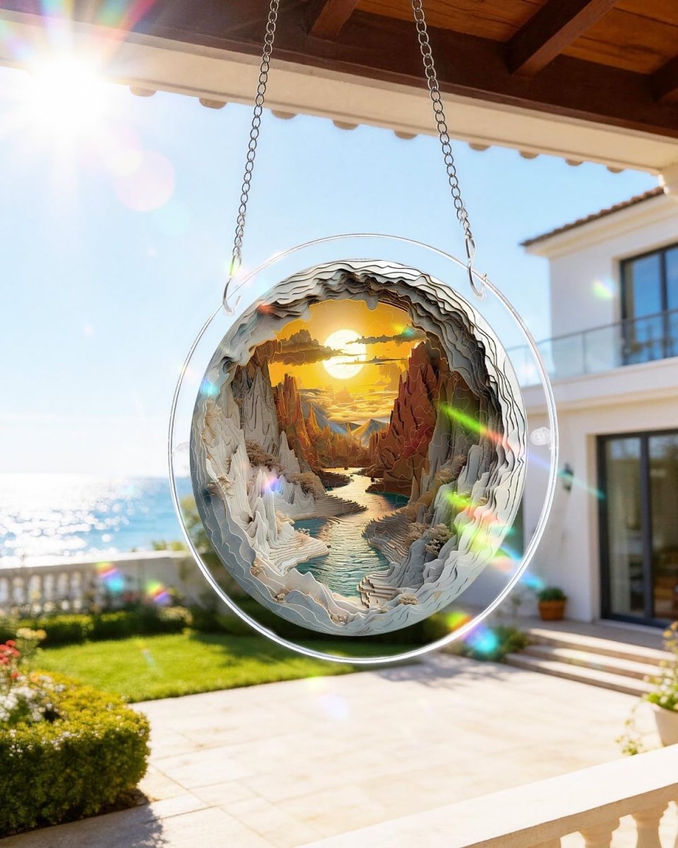kaayee-suncatcher-puzzle-sunset-canyon-medium-acryl image 4