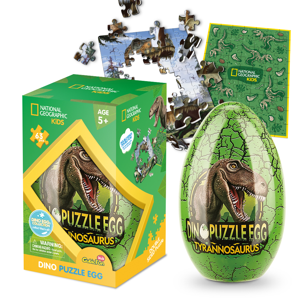 cubicfun-dino-puzzle-ds1041h-tyrannosaurus-rex-ei-puzzle image 1