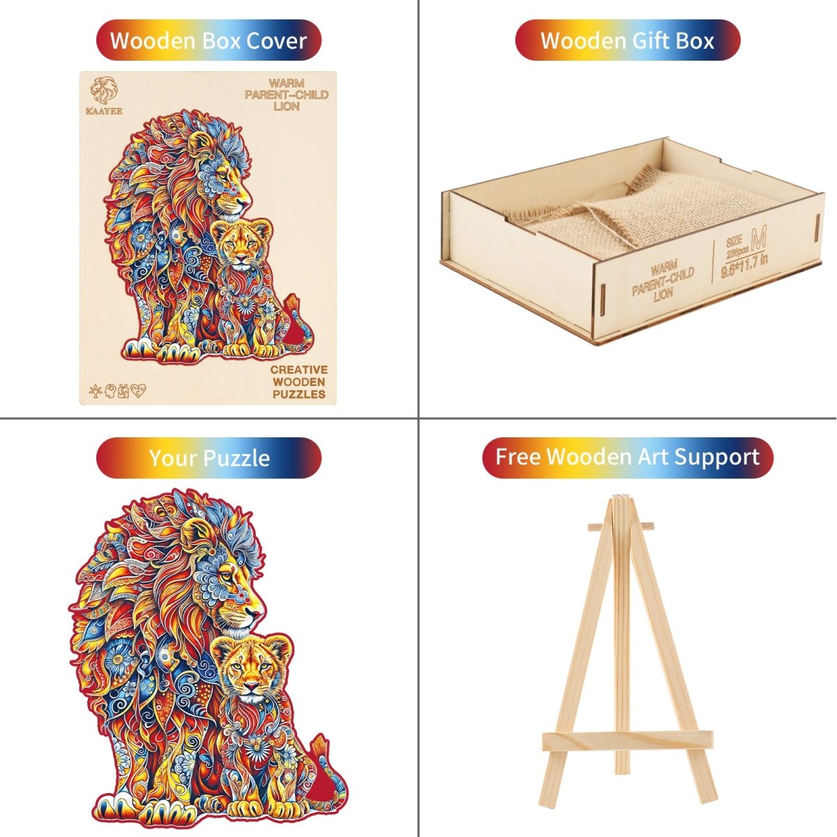kaayee-wooden-puzzle-l-we-holzpuzzle-medium-bunt image 3