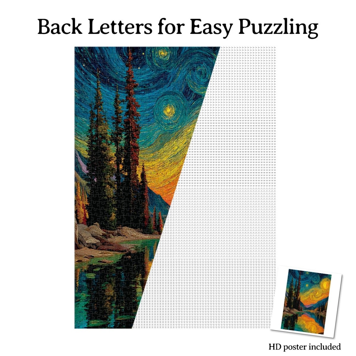 kaayee-starry-forest-puzzle-1000-teile-eco-white-board-wald image 8