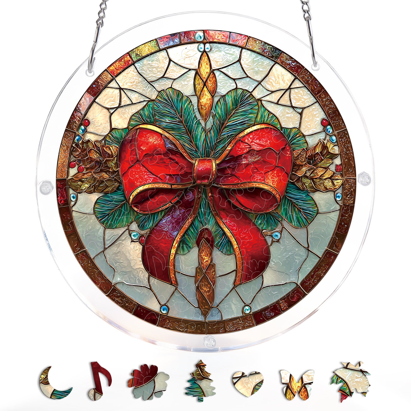 kaayee-christmas-bow-suncatcher-fensterbild-small-18-8-cm image 3
