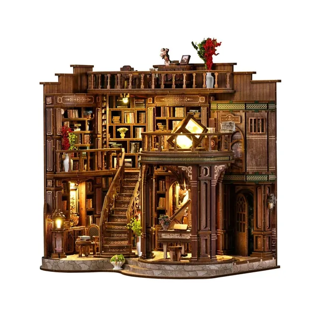 kaayee-miniature-house-dreamy-book-hall-miniaturhaus-bibliothek image 1