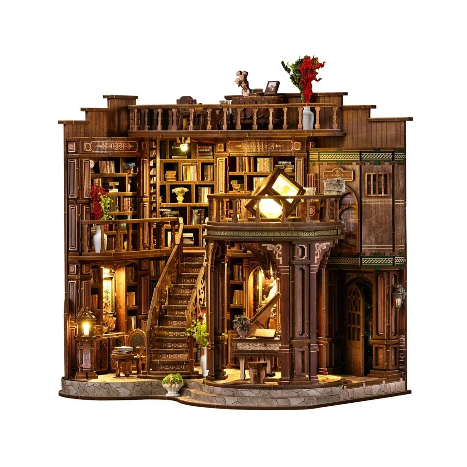 kaayee-miniature-house-dreamy-book-hall-miniaturhaus-bibliothek image 1