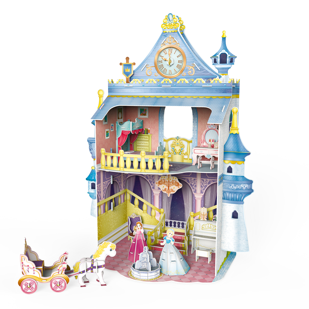 cubic-fun-dollhouse-p809h-fairytale-castle-3d-puzzle-schloss image 2