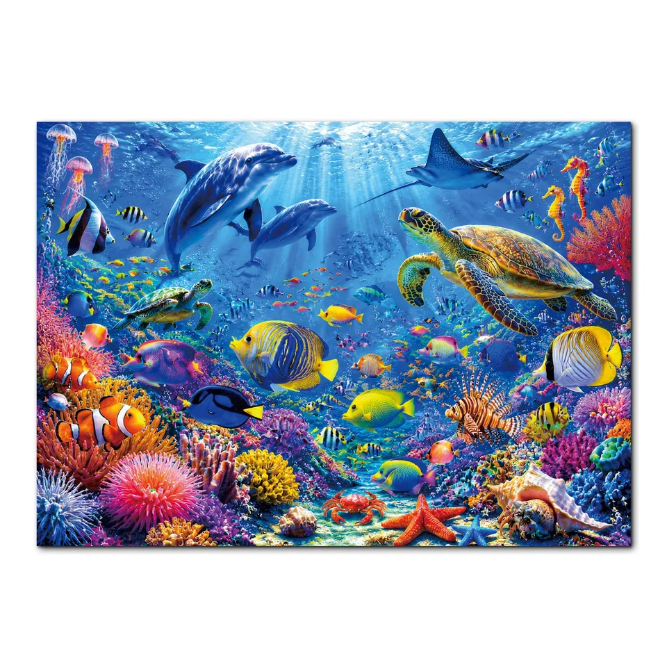 kaayee-cardboard-puzzle-coral-reef-wonderland-1000-teile image 1