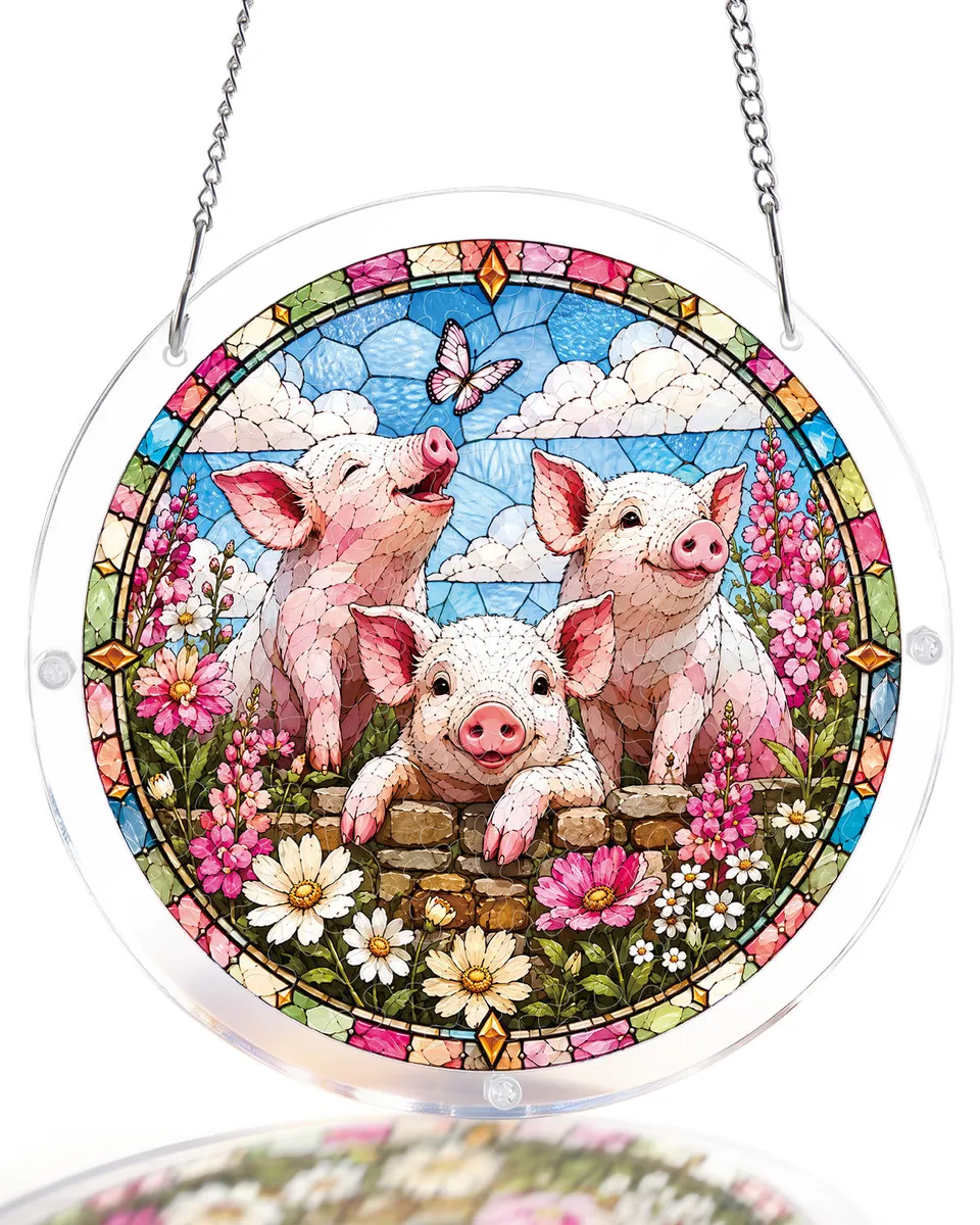 kaayee-suncatcher-meadow-piglets-fensterbild-medium image 1