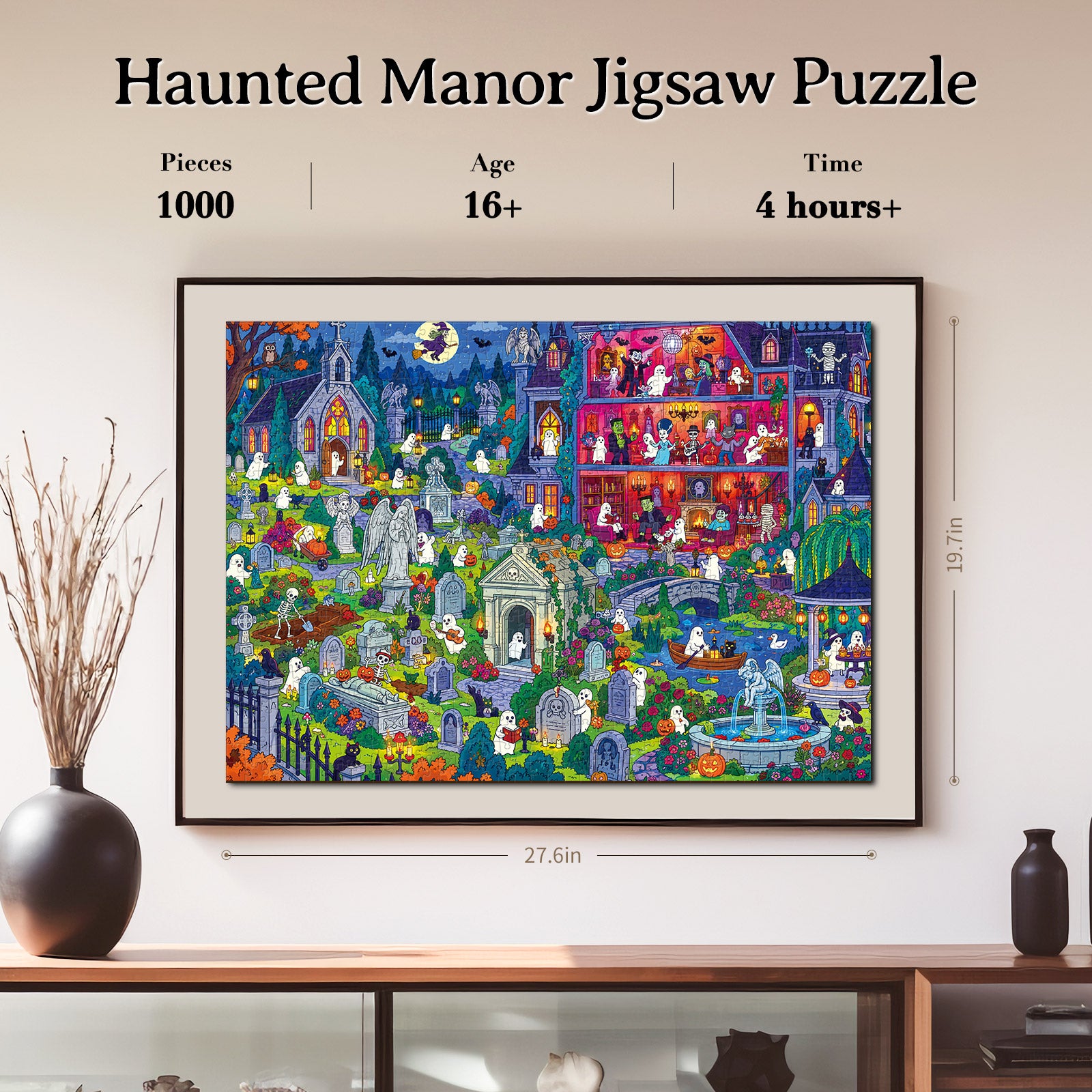 kaayee-cardboard-ghost-manor-1000-teile-puzzle-eco-white-board image 6