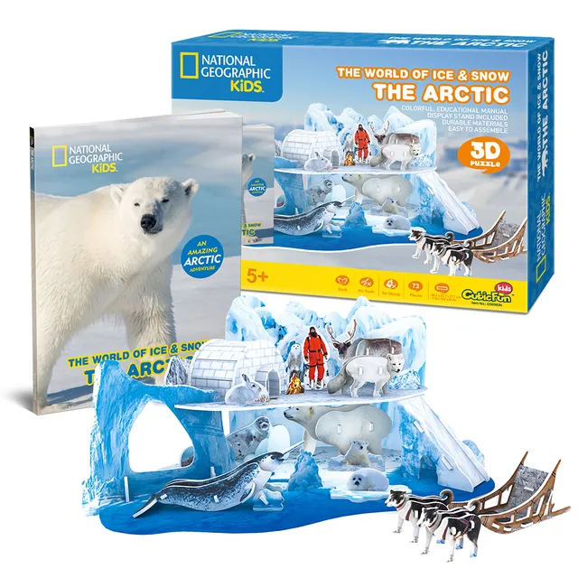 cubicfun-explorer-ds0983h-arktis-eis-schnee-3d-puzzle image 1