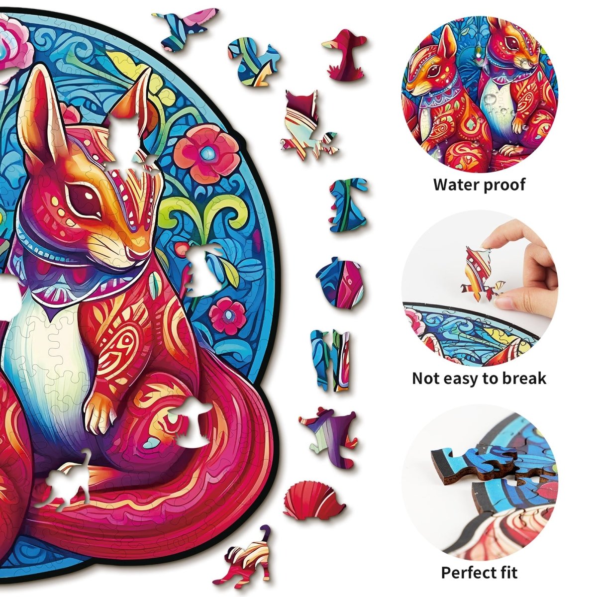 kaayee-wooden-puzzle-squirrel-friends-holzpuzzle-medium image 2