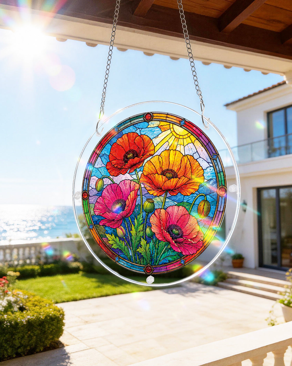 kaayee-suncatcher-puzzle-sunlit-floral-garden-acryl-fensterbild-m image 8