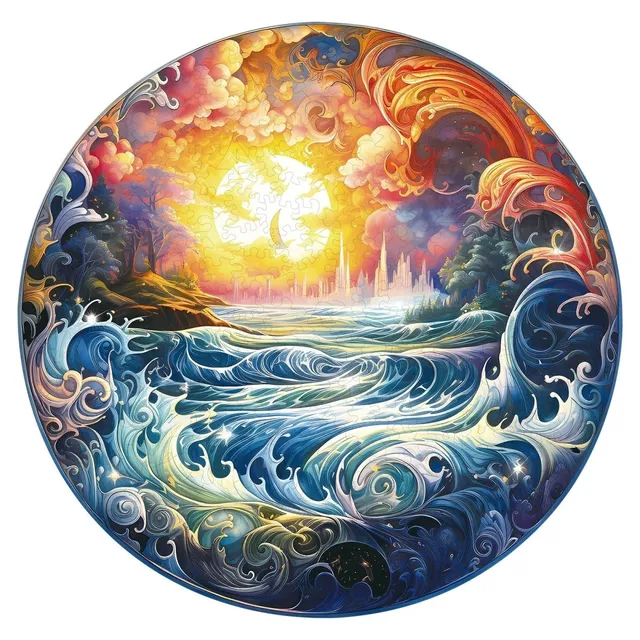 kaayee-wooden-puzzle-sunlit-ocean-holzpuzzle-medium image 1