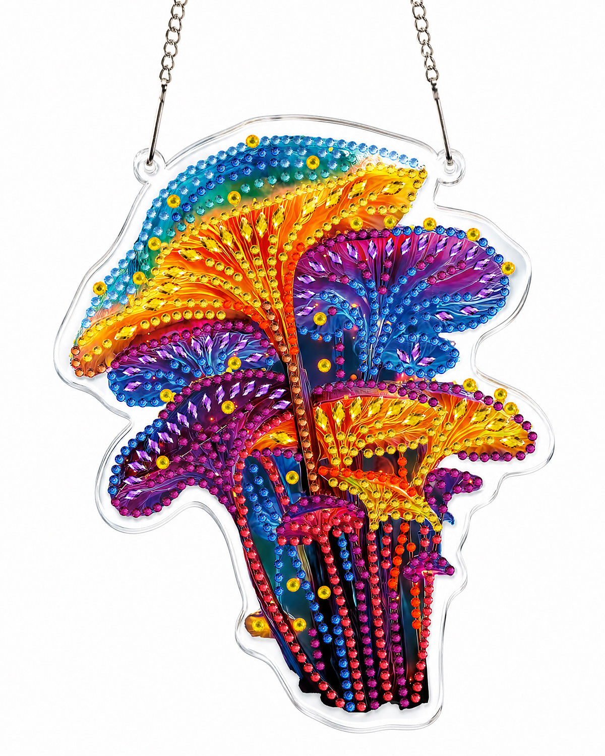 kaayee-suncatcher-puzzle-fantasy-rainbow-mushrooms-diy-set image 1
