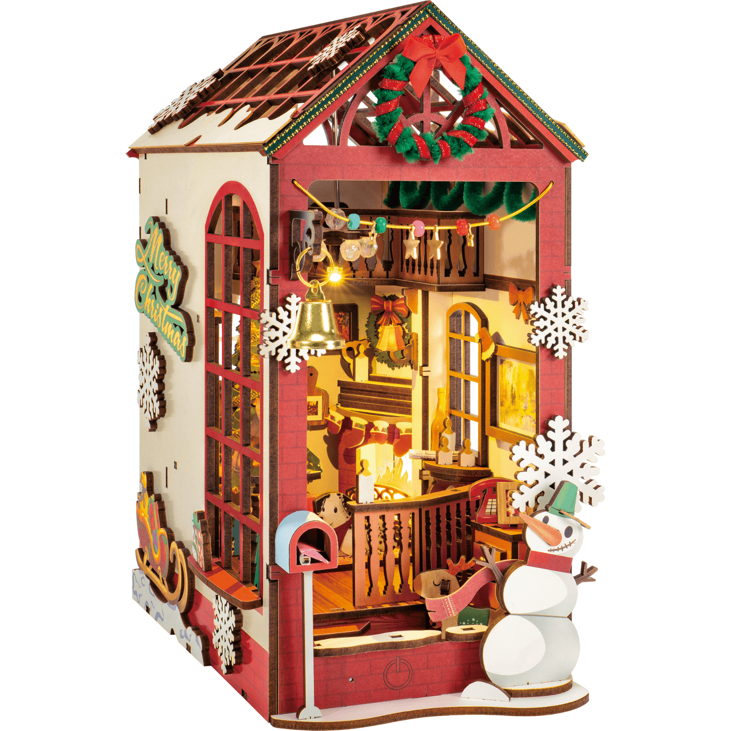 magicholz-book-nook-christmas-indoor-scene-weihnachtsdeko-holz image 2