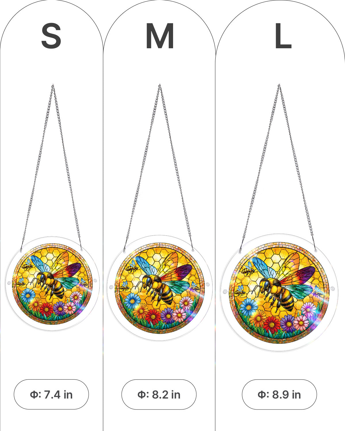 kaayee-sunshine-bee-suncatcher-medium-20-8-cm-biene image 5