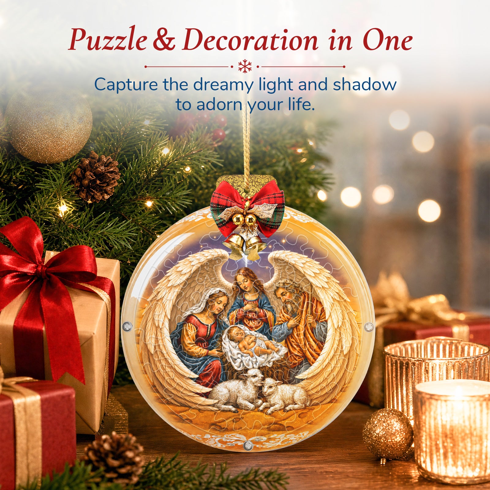 kaayee-suncatcher-puzzle-holy-night-blessing-light-suncatcher-mini-15cm image 5