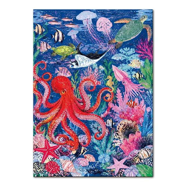 kaayee-cardboard-vibrant-ocean-1000-teile-puzzle-standard image 1