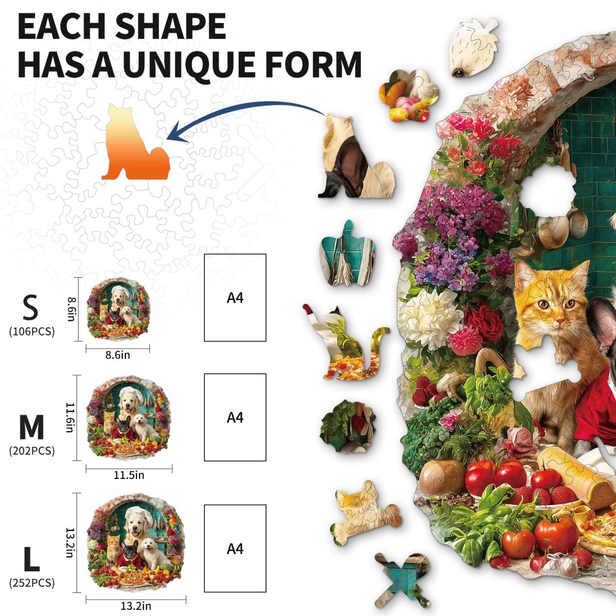 kaayee-cat-dog-kitchen-holzpuzzle-small-pocket-escape image 6