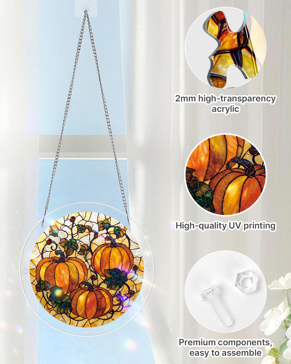 kaayee-suncatcher-puzzle-harvest-pumpkin-acryl-fensterbild image 4