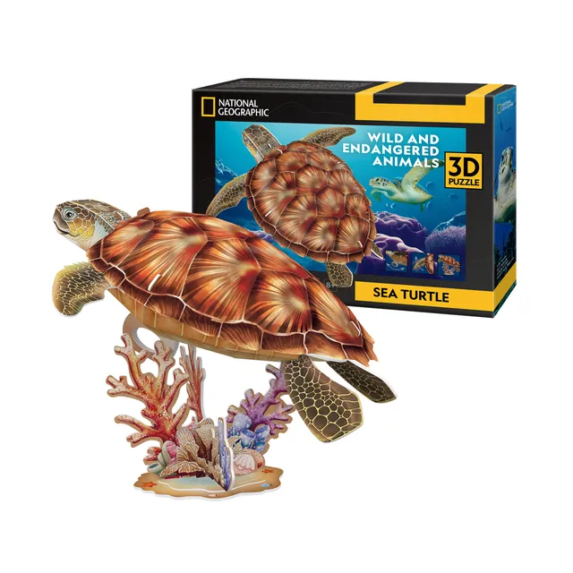 cubicfun-wild-animals-ds1080h-sea-turtle-3d-puzzle-meeresschildkr-te image 1