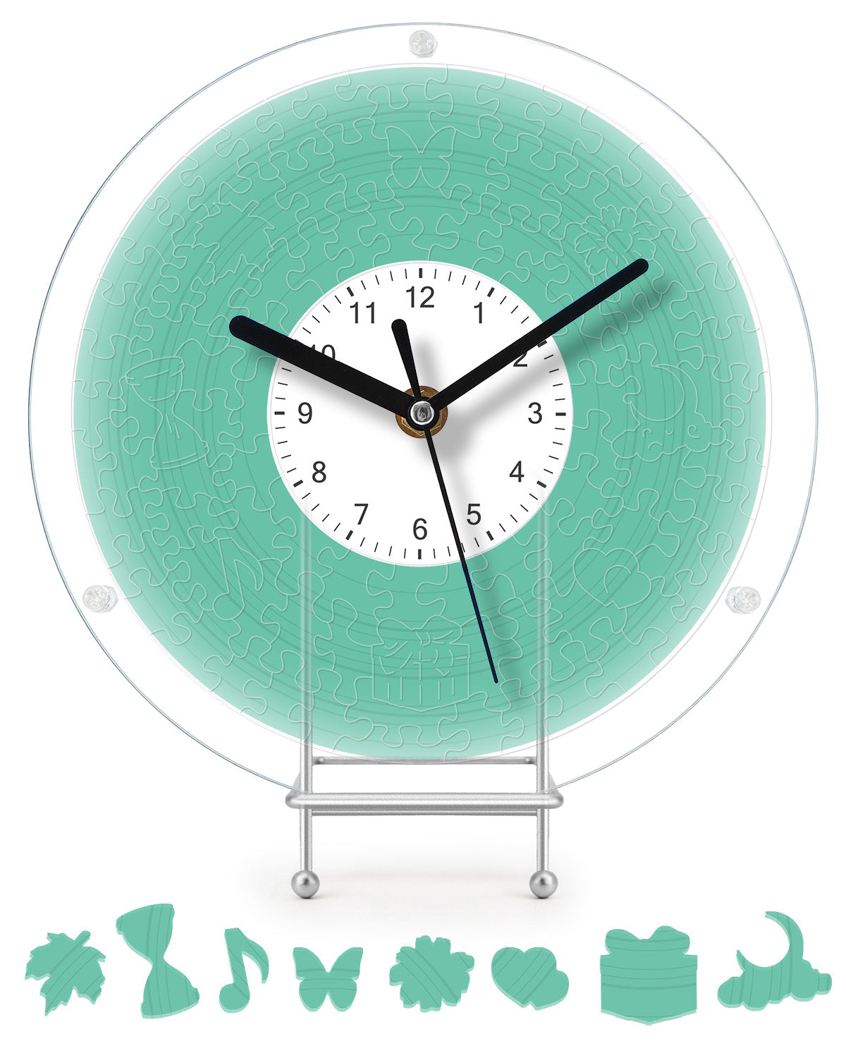 kaayee-clock-kit-fresh-green-puzzle-uhr-regular-size image 1